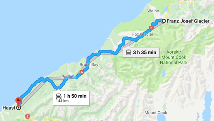 Franz Joseph Glacier to Haast – Sunday March 24 Franz Joseph Glacier to Haast – Sunday March 24