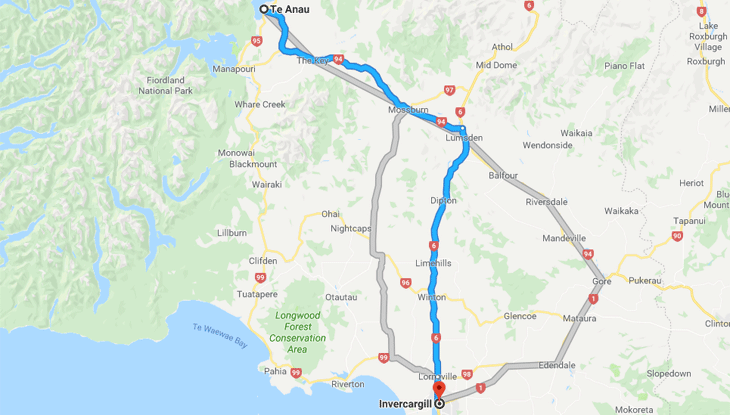 Te Anau to Invercargill – Thursday March 28 Te Anau to Invercargill – Thursday March 28