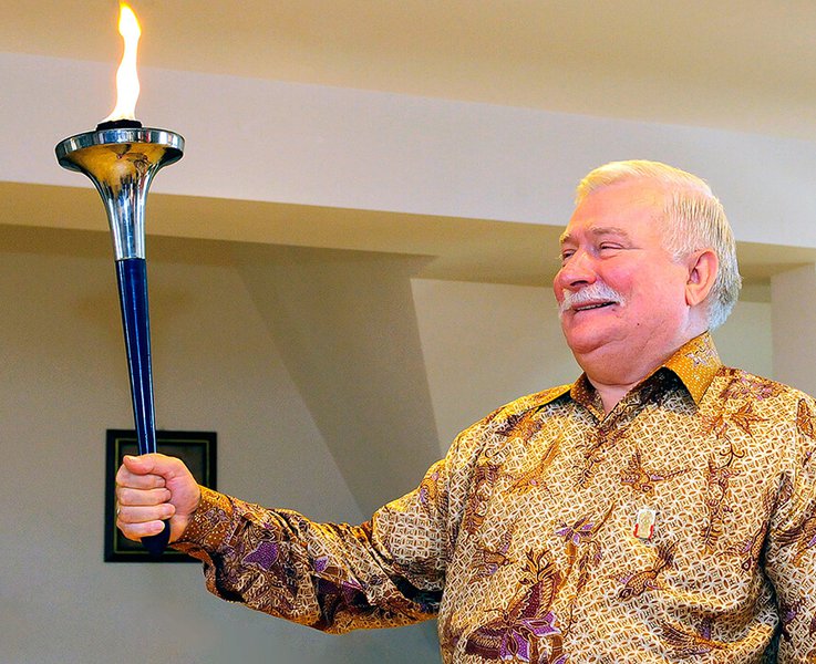 Lech Wałęsa bývalý polský prezident a aktivista za lidská práva