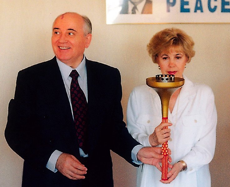 Michail Gorbačov držitel Nobelovy ceny míru, bývalý prezident Sovětského svazu