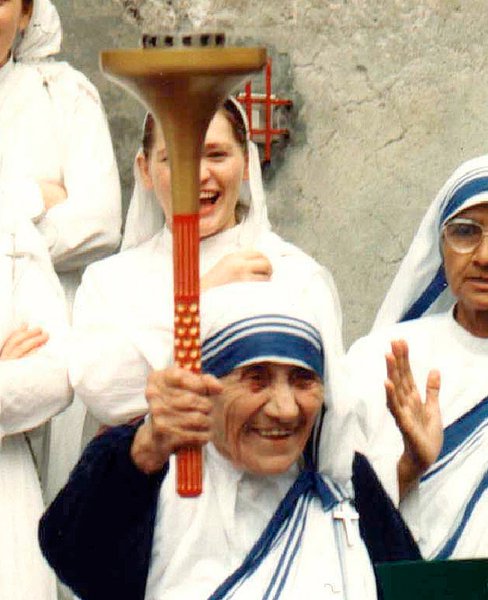 Matka Tereza držitelka Nobelovy ceny míru, misionářka