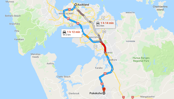 Auckland to Pukekohe – Friday March 8
