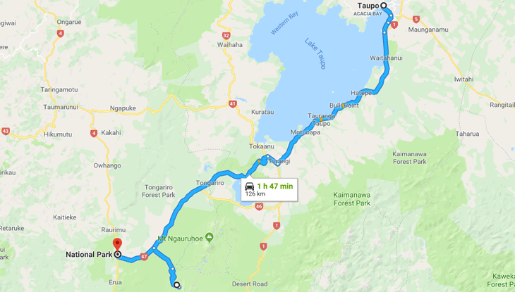 Taupō to National Park via The Chateau – Wednesday March 13