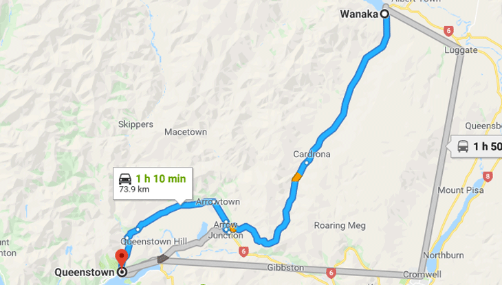 Wanaka to Queenstown – Tuesday March 26